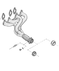 COLECTOR DE ESCAPE TUBULAR INOXIDABLE / VOLKSWAGEN PASSAT / VOLKSWAGEN GOLF III