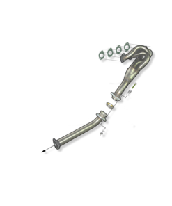 COLECTOR DE ESCAPE TUBULAR INOXIDABLE / BMW 2002