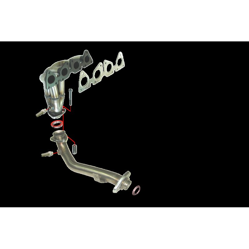COLECTOR DE ESCAPE TUBULAR INOXIDABLE / PEUGEOT 207 / CITROËN C2