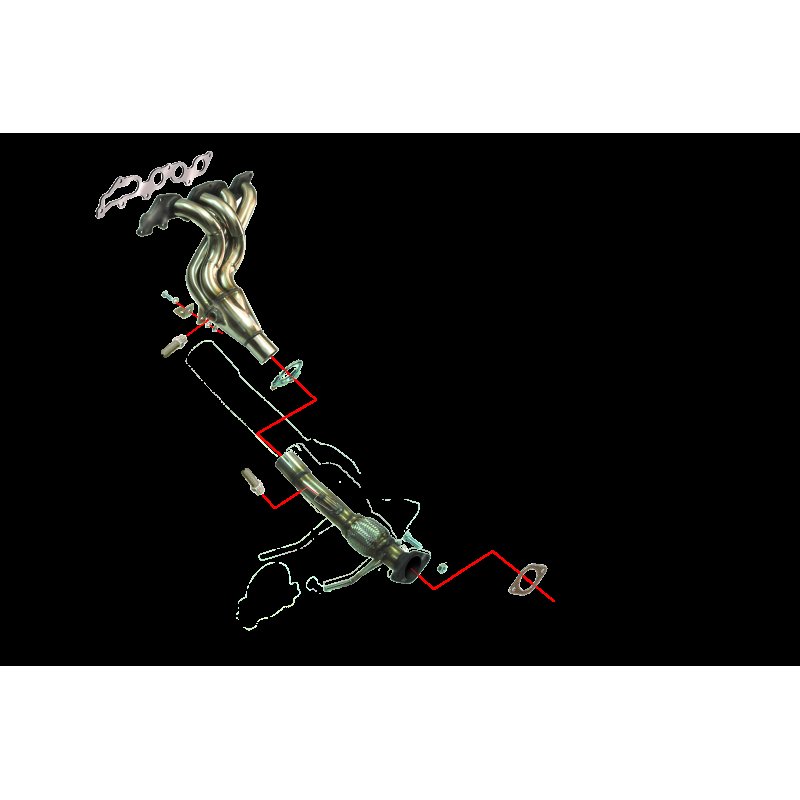 COLECTOR DE ESCAPE TUBULAR INOXIDABLE / FORD FOCUS II