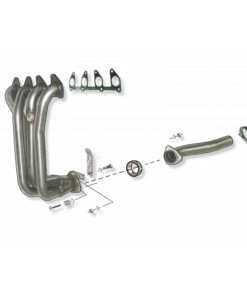 COLECTOR DE ESCAPE TUBULAR INOXIDABLE / OPEL CORSA B