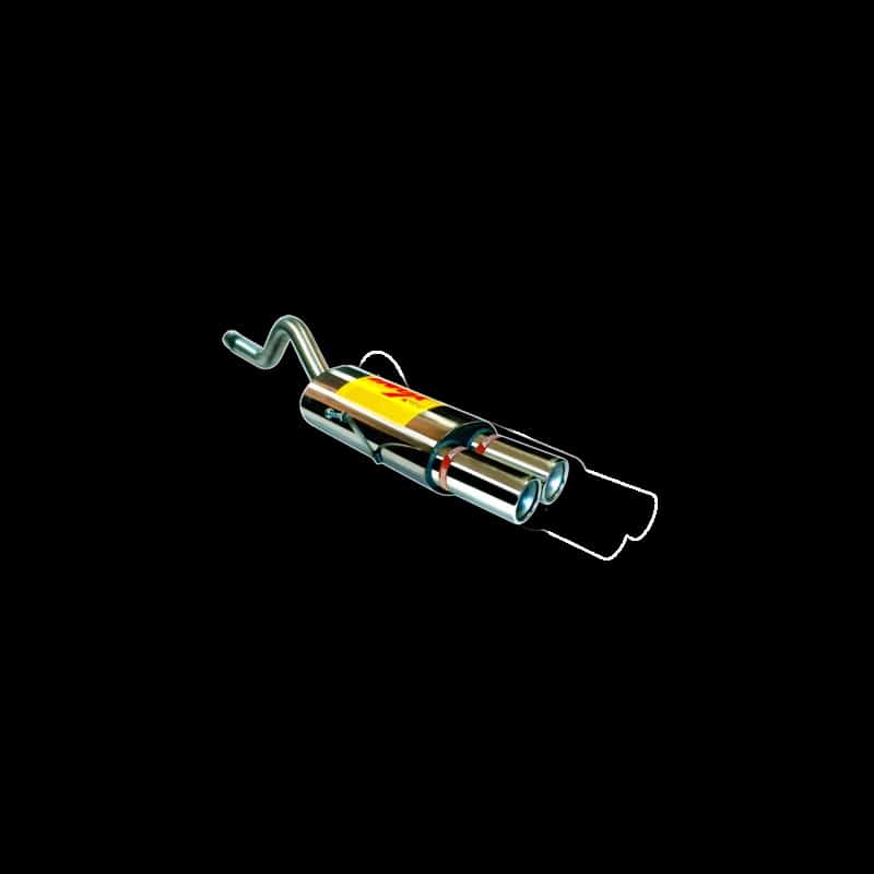ESCAPE TRASERO INOXIDABLE NO HOMOLOGADO / RENAULT CLIO II