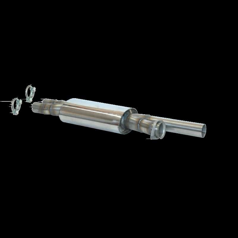 Tubo de competición inoxidable con silenciador