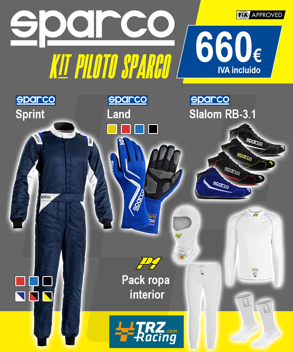 KIT PILOTO SPARCO - FIA 8856-2018 