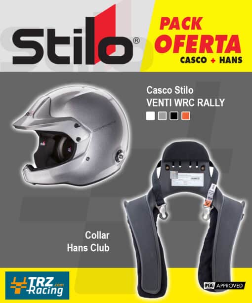 PACK CASCO STILO VENTI4 WRC DES + COLLAR HANS