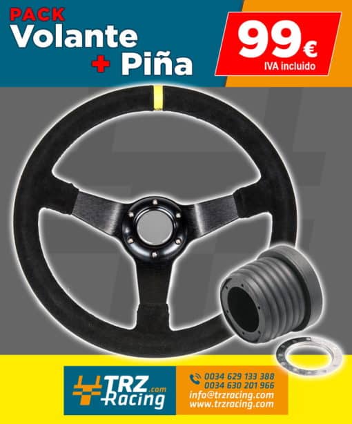 PACK VOLANTE "TRZ RACING" + PIÑA DE VOLANTE