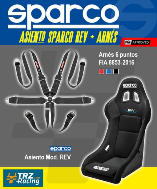 PACK SPARCO REV + ARNES SANDTLER 6 PUNTOS